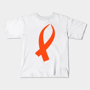 Awareness Ribbon (Orange) Kids T-Shirt